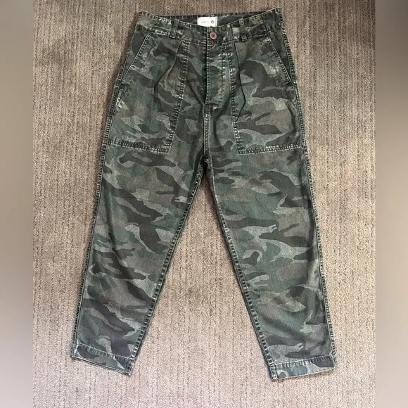 SUNDRY Women’s Camouflage Pocket Pant - Mineral Wash Charcoal - Size 29 - Picture 11 of 11